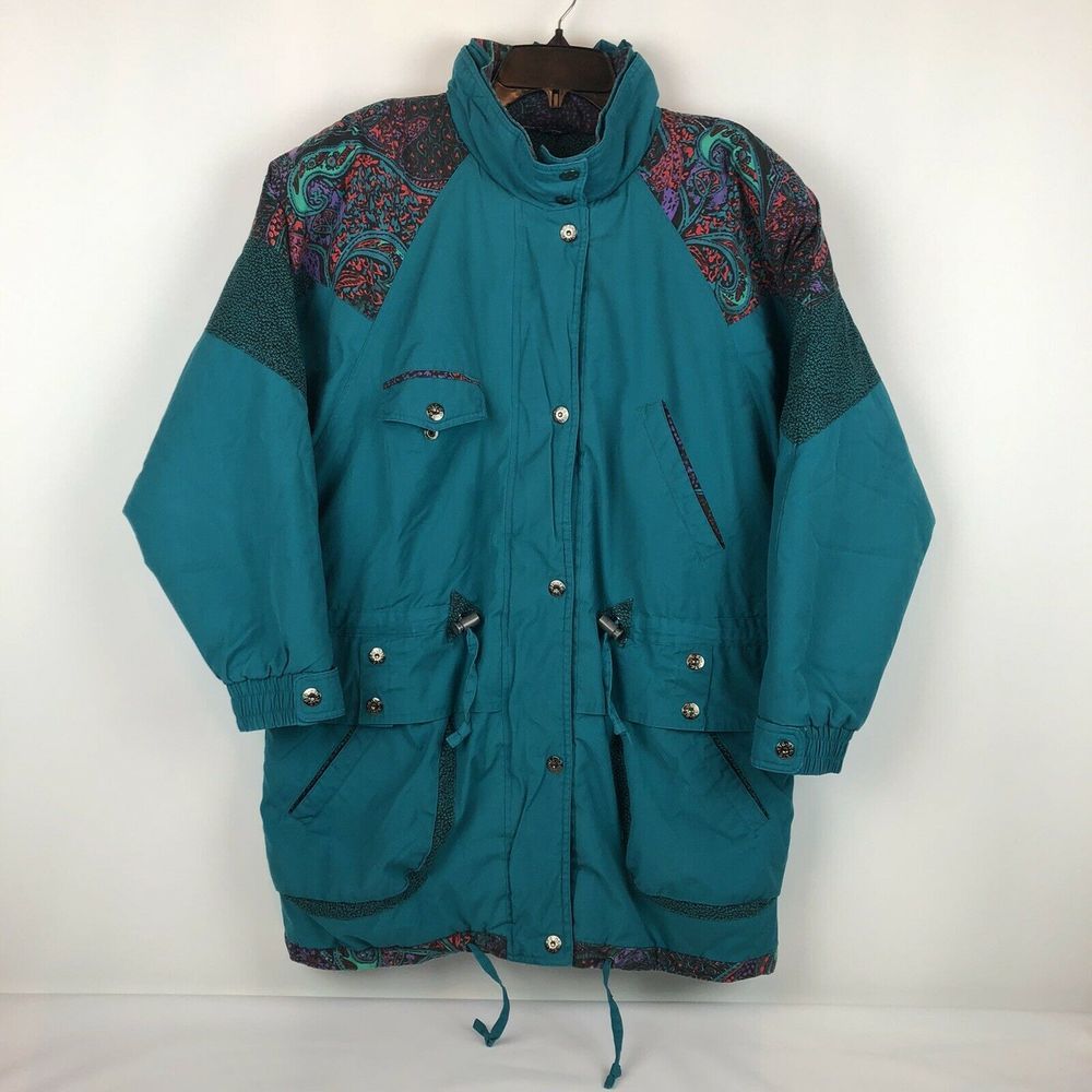 VTG 90’s New York Girl Paisley Color Block Jacket